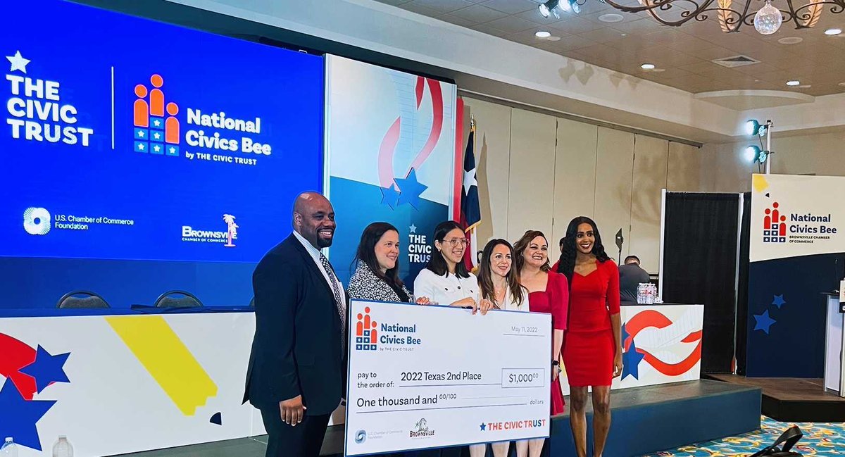 wearespence's tweet photo. Last week we were beyond proud to attend one of the nation's first National Civics Bees in our beloved Brownsville, Texas, hosted by @BTxChamber and @USCCFoundation. #NationalCivicsBee #USCCF #Branding #Design #Civics #Brownsville #CommunityEngagement https://t.co/N7G6apZj8I
