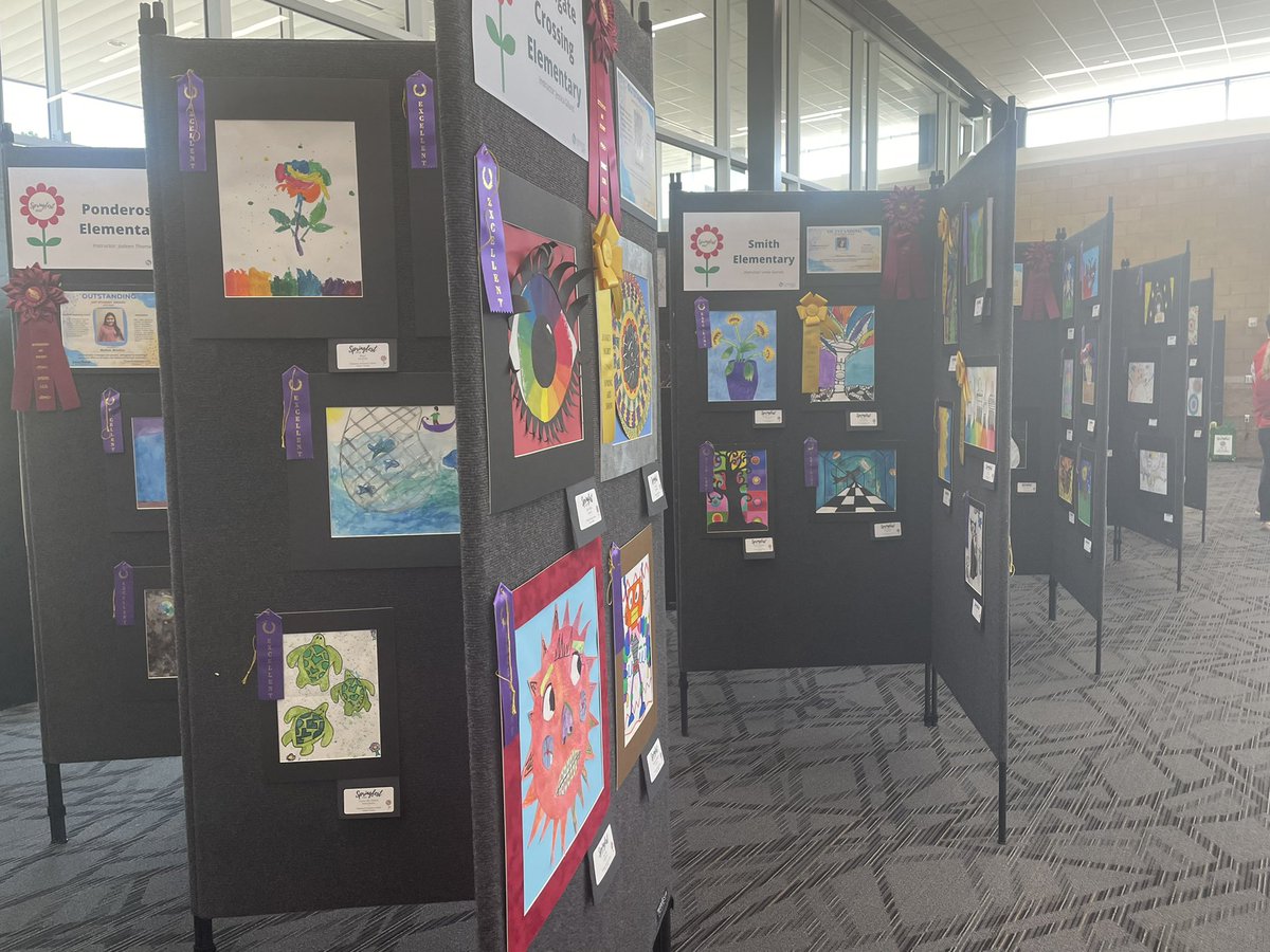 SpringISD's tweet image. There’s art displays, interactive creation stations, live performances, food trucks, balloon animal artists, and more! T-minus 20 minutes until showtime. Come celebrate the performing and visual artists with us!