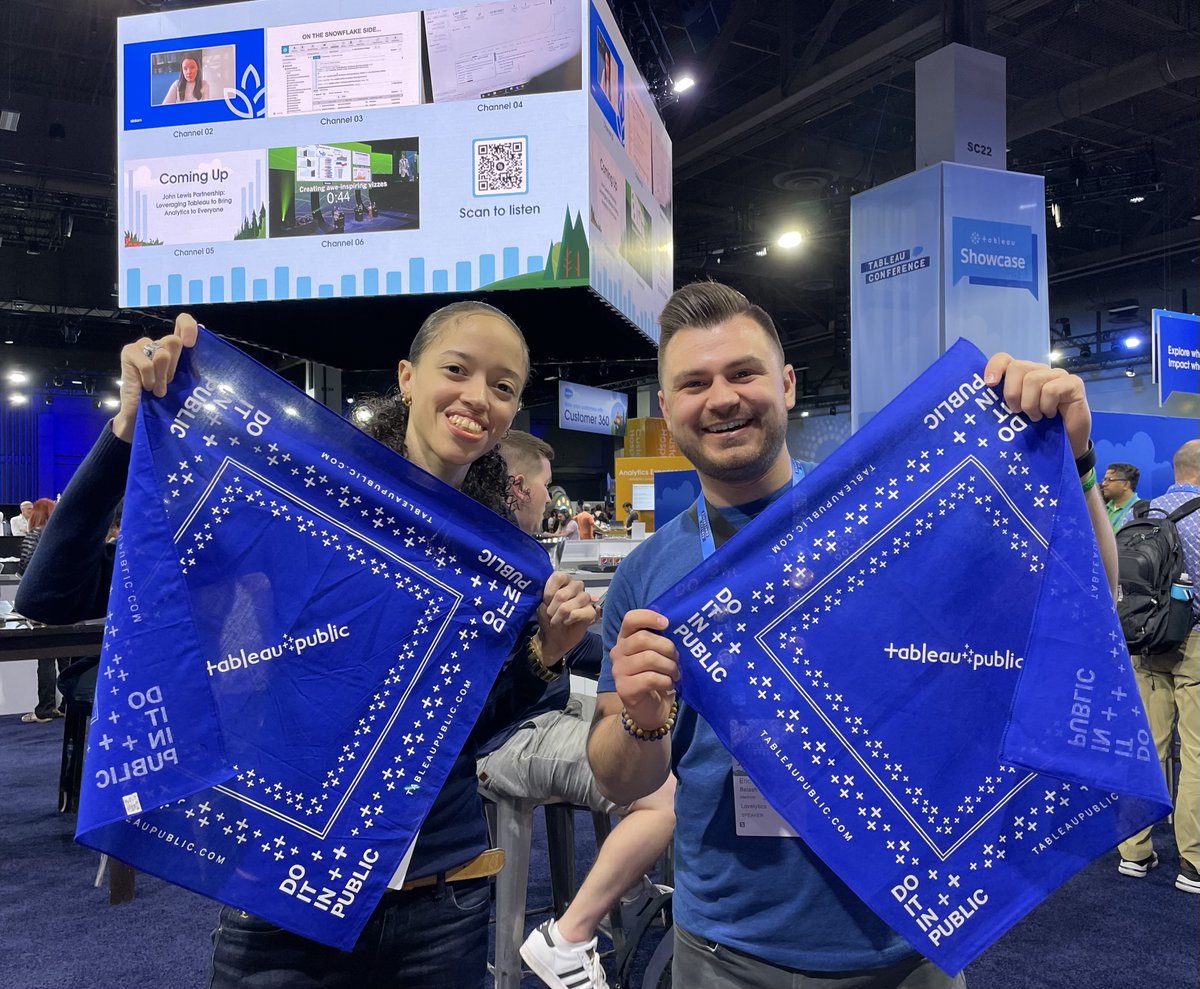 tableaupublic's tweet photo. Have you stopped by Data Village at #Data22 yet? Snagged any swag? Picture or it didn't happen. Let's see it! https://t.co/mrzHD81biX