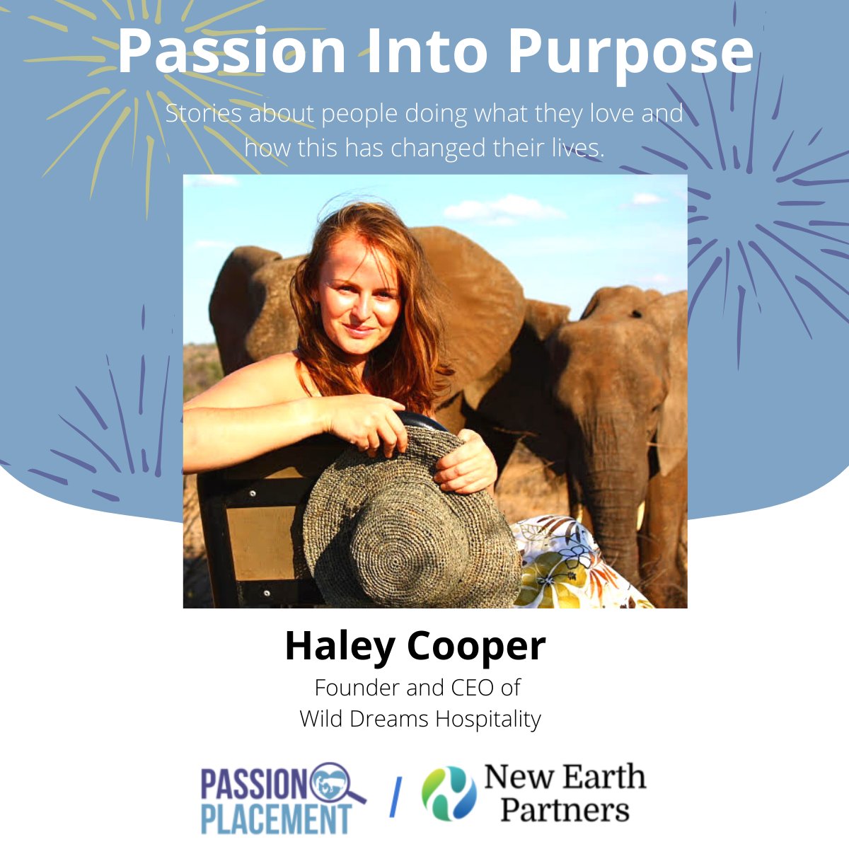 Meet Haley Cooper, Founder and CEO of Wild Dreams Hospitality! Check out her story as part of our Passion Into Purpose series where we chat with people who turned their passion into a career: passionplacement.com/wild-dreams-br…