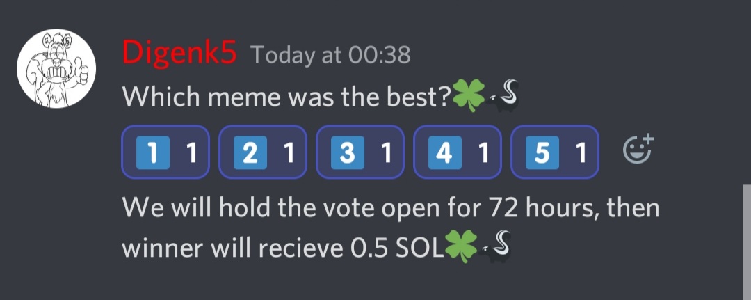 SkunksOnSkunk's tweet photo. Vote on memes live in Discord🍀🦨

https://t.co/IfSbQAP65f https://t.co/JOVpOzlFCo