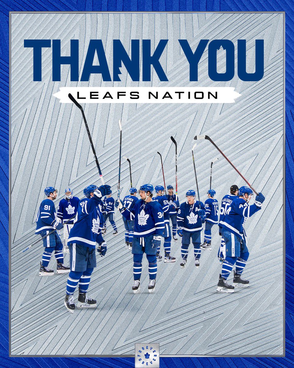 Grateful for you Leafs Nation 💙