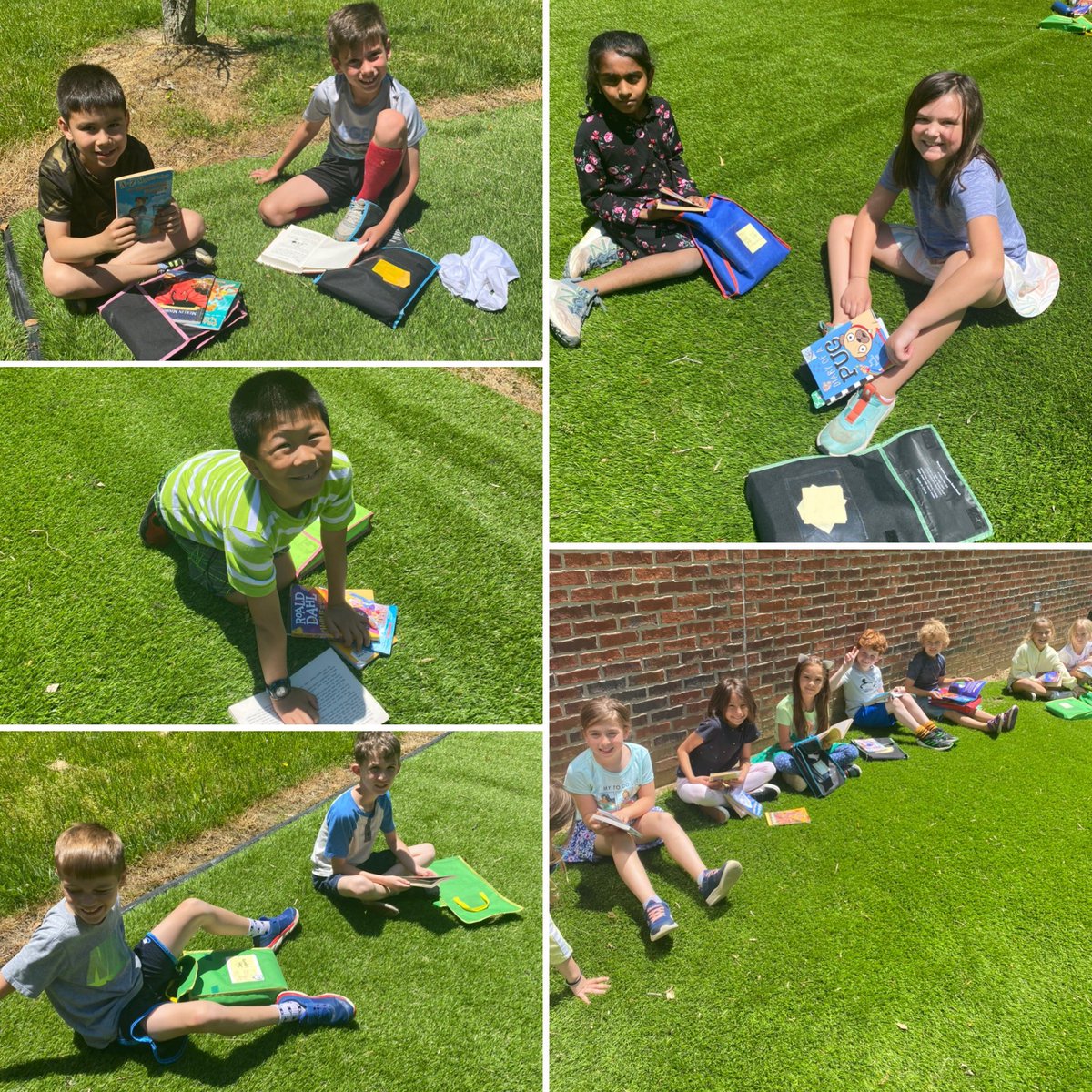 IHPrimary's tweet photo. Great day for students in Ms. Theiss’ class to read outside! #ihpromise #shineweek https://t.co/BS0uSusSIE