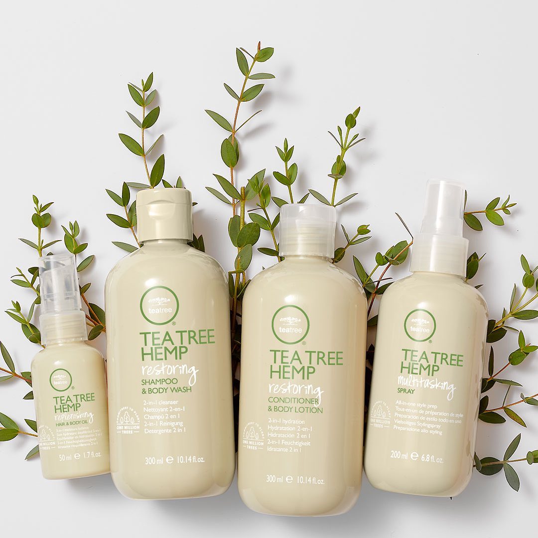 PaulMitchellUS's tweet photo. 4 of a KIND 🌿 The best #multipurpose #vegan #sulfatefree products around 😍  #TeaTreeHemp https://t.co/8eew6g9Anc