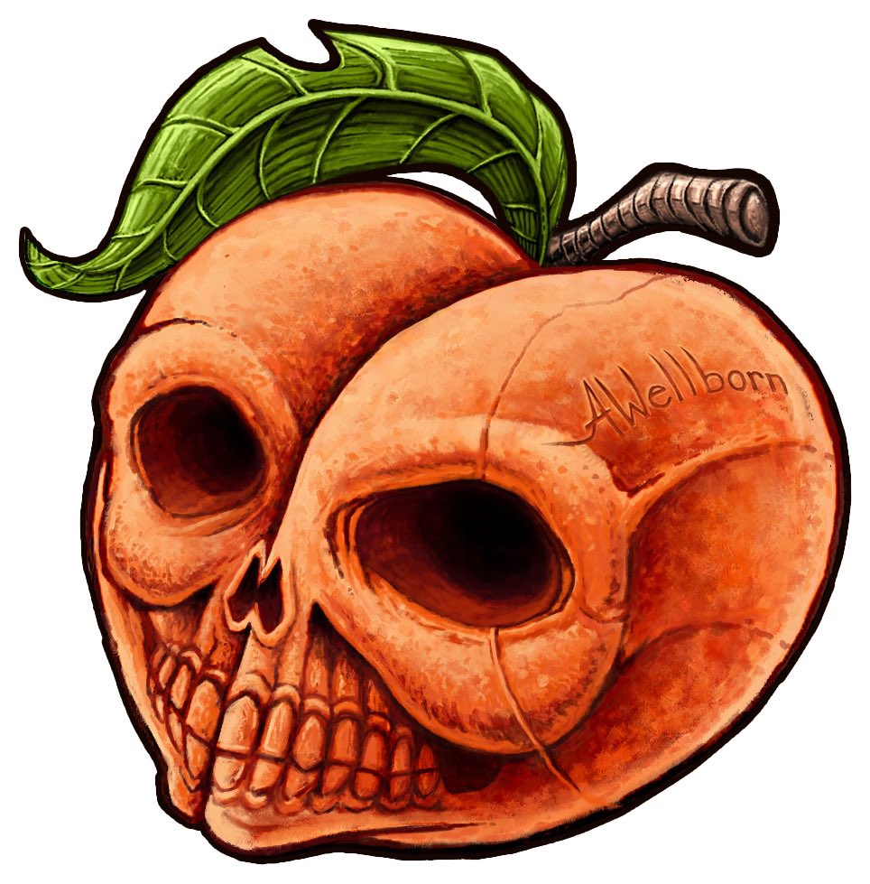 adamwellborn's tweet photo. #peachskull - the newest member to the character family https://t.co/WARTseaYdK