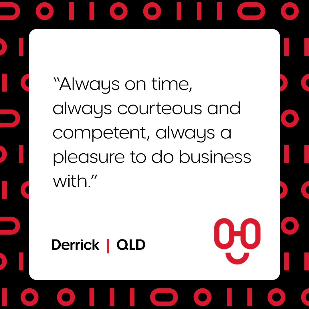 It was a pleasure doing business with you too, Derrick 🤝

If you business needs tech support, call Australia's go 2 geeks today: ow.ly/JJVl50IM66l