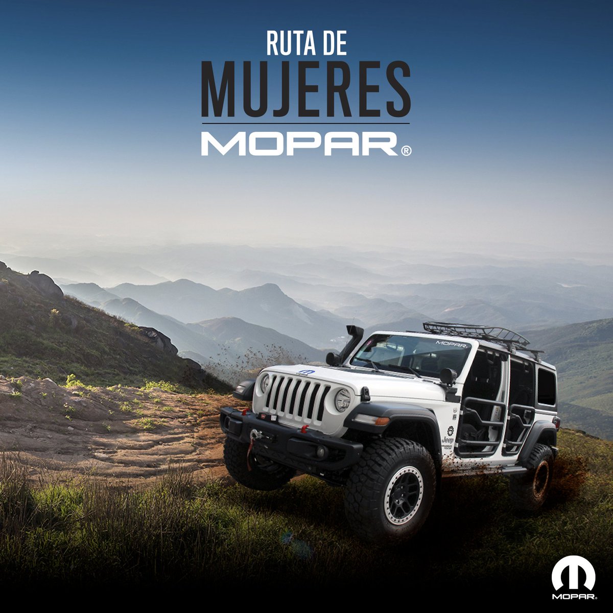 MoparMexico's tweet photo. 10 mujeres, un nuevo camino. Sé parte de
esta aventura #OffRoad 🛞 y vive la
experiencia todoterreno de #MujeresMopar 👩 2022, no te pierdas ningún detalle aquí y en Instagram. #Mujer4x4 #OffRoadSeason https://t.co/QO2oVqqnrb