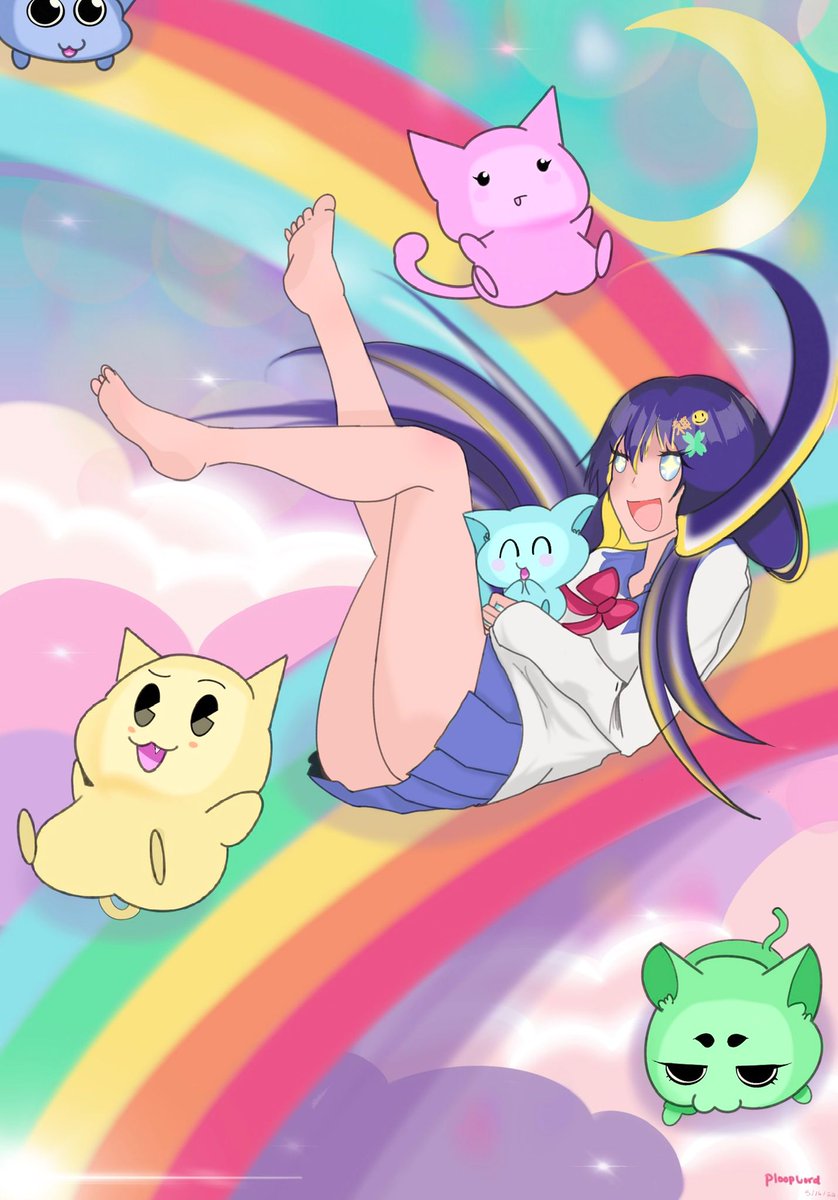 PloobNFT's tweet photo. 😼Tubby Cats x MEGAMI contest👼

Loved the tubbies ever since they came out and seeing this collab I just had to participate!

Enjoy sliding down the rainbow 😄

#tubbyxmegami @MEGAMINFT @tubbycatsnft https://t.co/VJ70AXtspB
