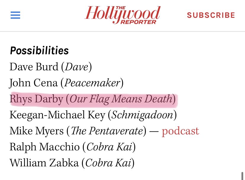 queeraspirates's tweet photo. This Emmy’s forecast lists ofmd as a possibility for the Best Comedy Series section and Rhys as a possibility for the Best Actor in a Comedy Series section… I thought that was fairly badass https://t.co/kRwn2pPwGA