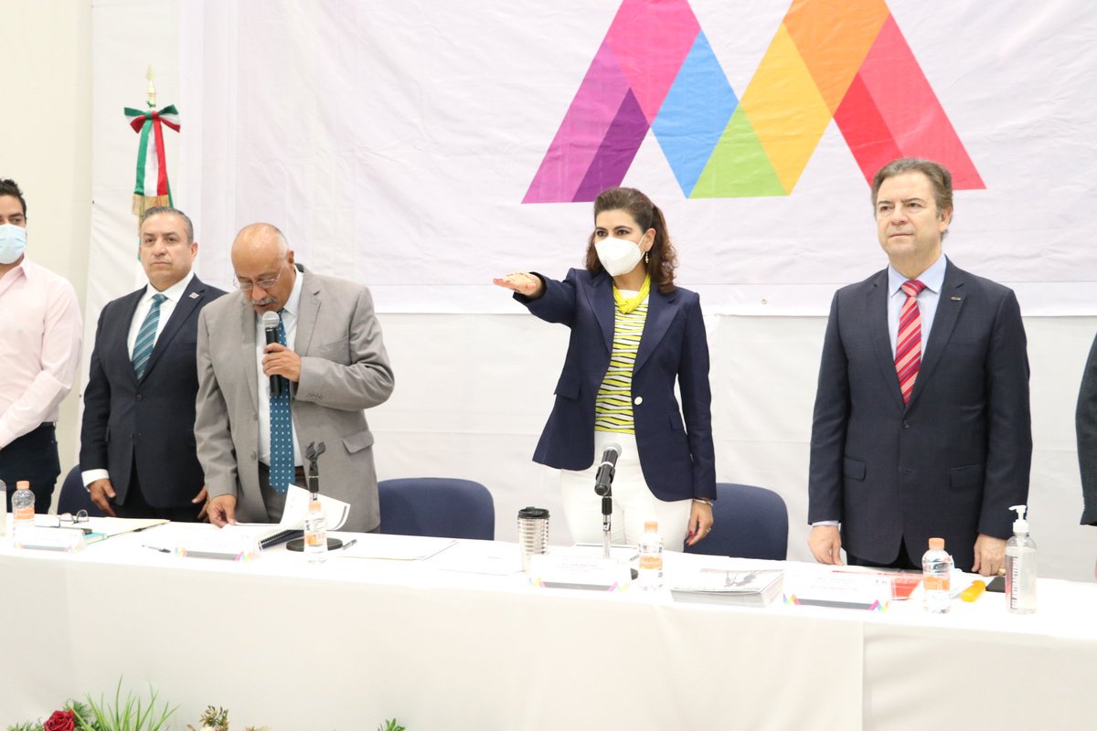 CMIC_Edomex's tweet photo. Durante este evento la Mtra. @MaribelGE10, Secretaria del Trabajo del Estado de México, rindió protesta como Presidenta de la COCOESST. https://t.co/pnXNdUUZ4D