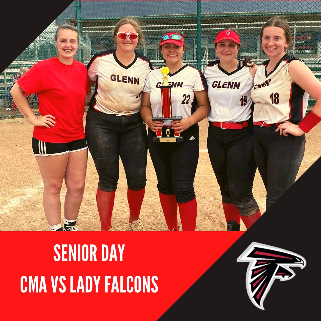 jgscsoftball's tweet photo. Come out tomorrow to support the Lady Falcons as they take on CMA on Senior Day. Help us honor Kenzie Shafer, Kendall Goodlink, Amelia Capeles, Natalie Beem and Mia Collins as they play in their final home game. https://t.co/kqw15siDZp