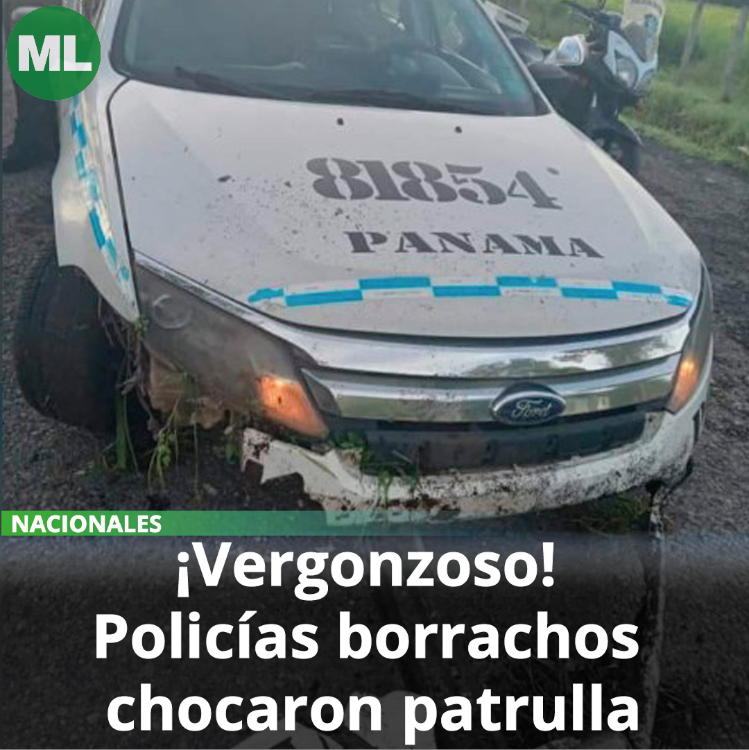 MetroLibrePTY's tweet photo. La Policía Nacional confirmó que dos unidades chocaron un patrulla en Divalá, Chiriquí. Ambos marcaron positivo en la prueba de alcoholemia. #MetroLibre https://t.co/91Ni7zOdXP