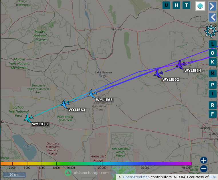 TheIntelFrog's tweet photo. A 5 ship of KC-135R Stratotankers out of Forbes Field in Topeka, KS.
#AE065C as WYLIE61
#AE0693 as WYLIE62
#AE0358 as WYLIE63
#AE04BC as WYLIE64
#AE059E as WYLIE65 https://t.co/ockR7XnitP