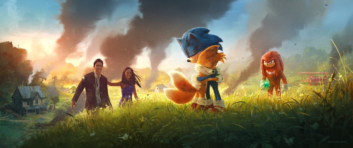 Austin Ahern 😃 on X: Movie Sonic and Movie Tails striking a pose in this  shot!!! #SonicMovie2 #Sonic #Tails  / X