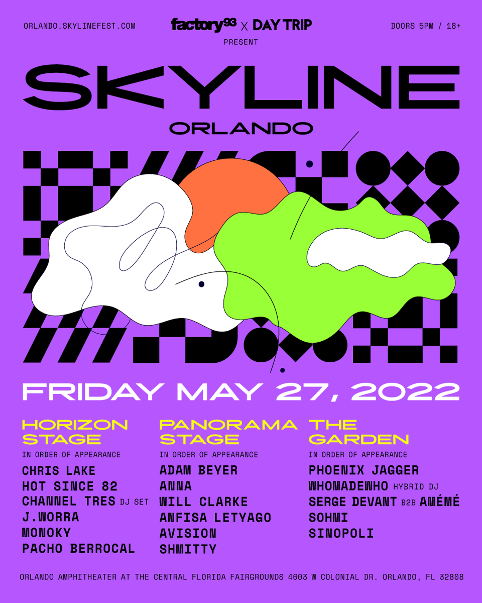 Skyline Music Festival Orlando schedule 2022