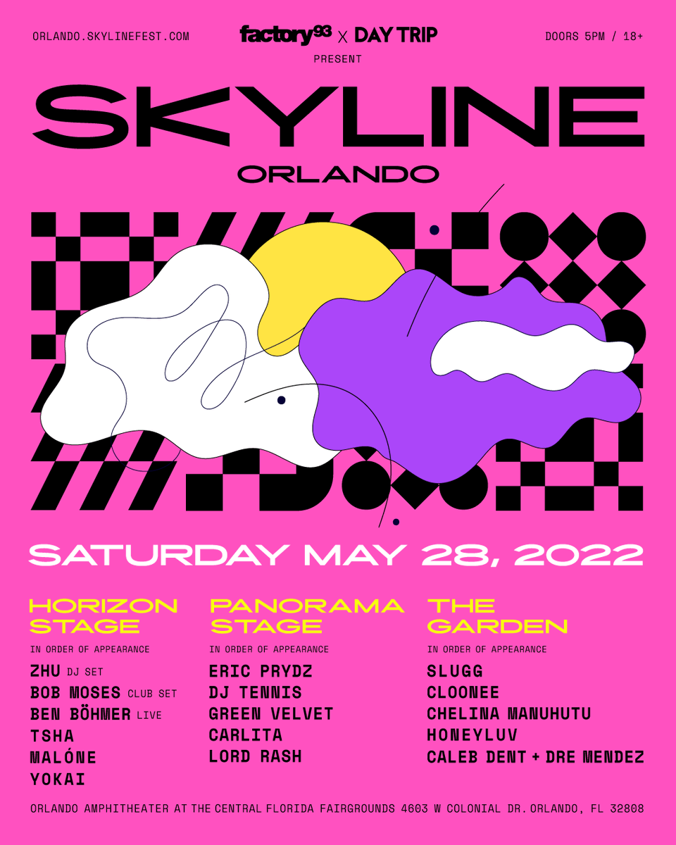 Skyline Music Festival Orlando schedule 2022