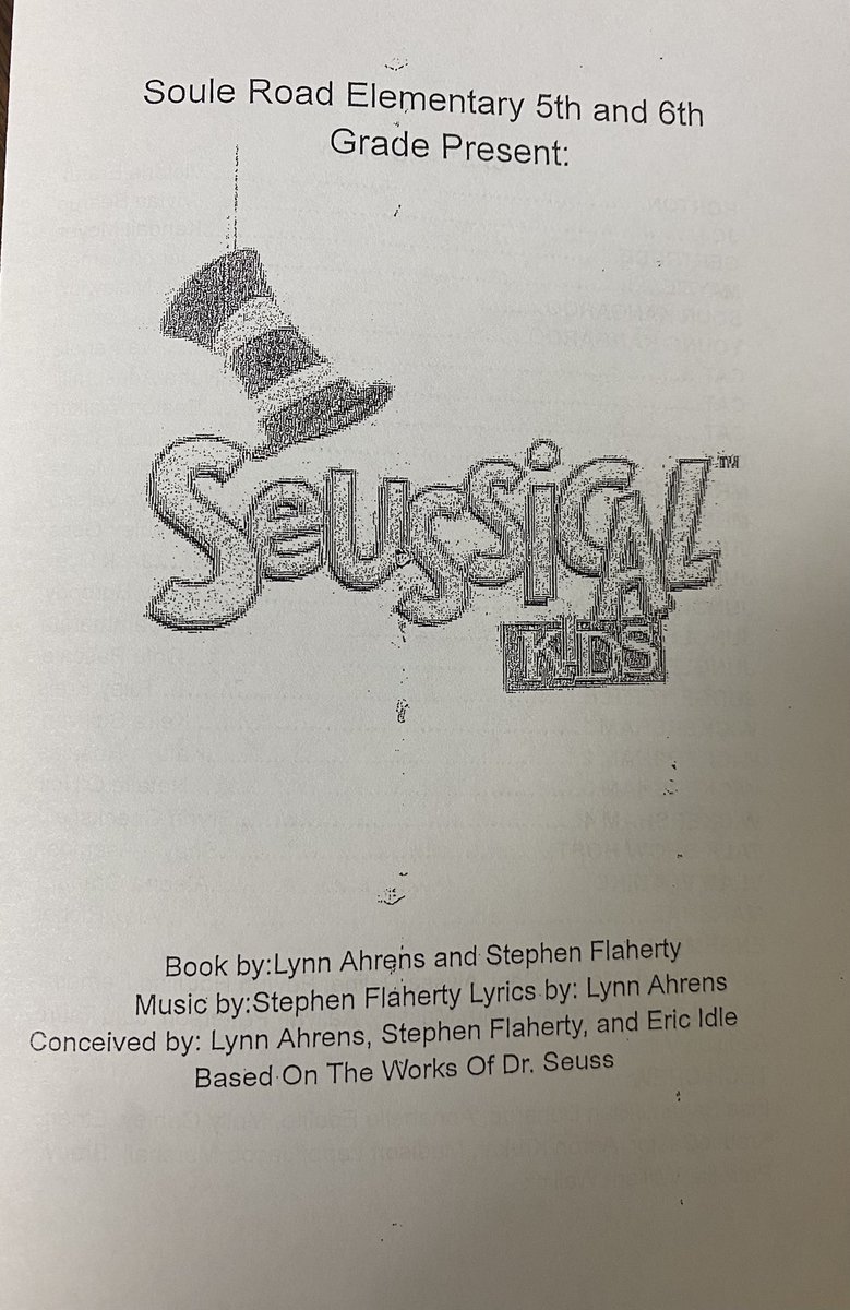 MrKilian_SRE's tweet image. Standing room only tonight at SRE. Students in 5th and 6th grade star in Seussical!!! @LCSDFineArts #srecommunity #Seussical @LCSDOfficial