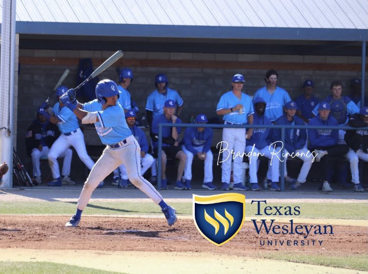 BrandonRincone2's tweet photo. I am excited to announce that I will be continuing my academic and baseball career at the Texas Wesleyan University in Forth Worth. Thank you to my family, friends, coach lay and Rico. #ramsup #coconutpower #Godspeed https://t.co/qbhHULjaDt