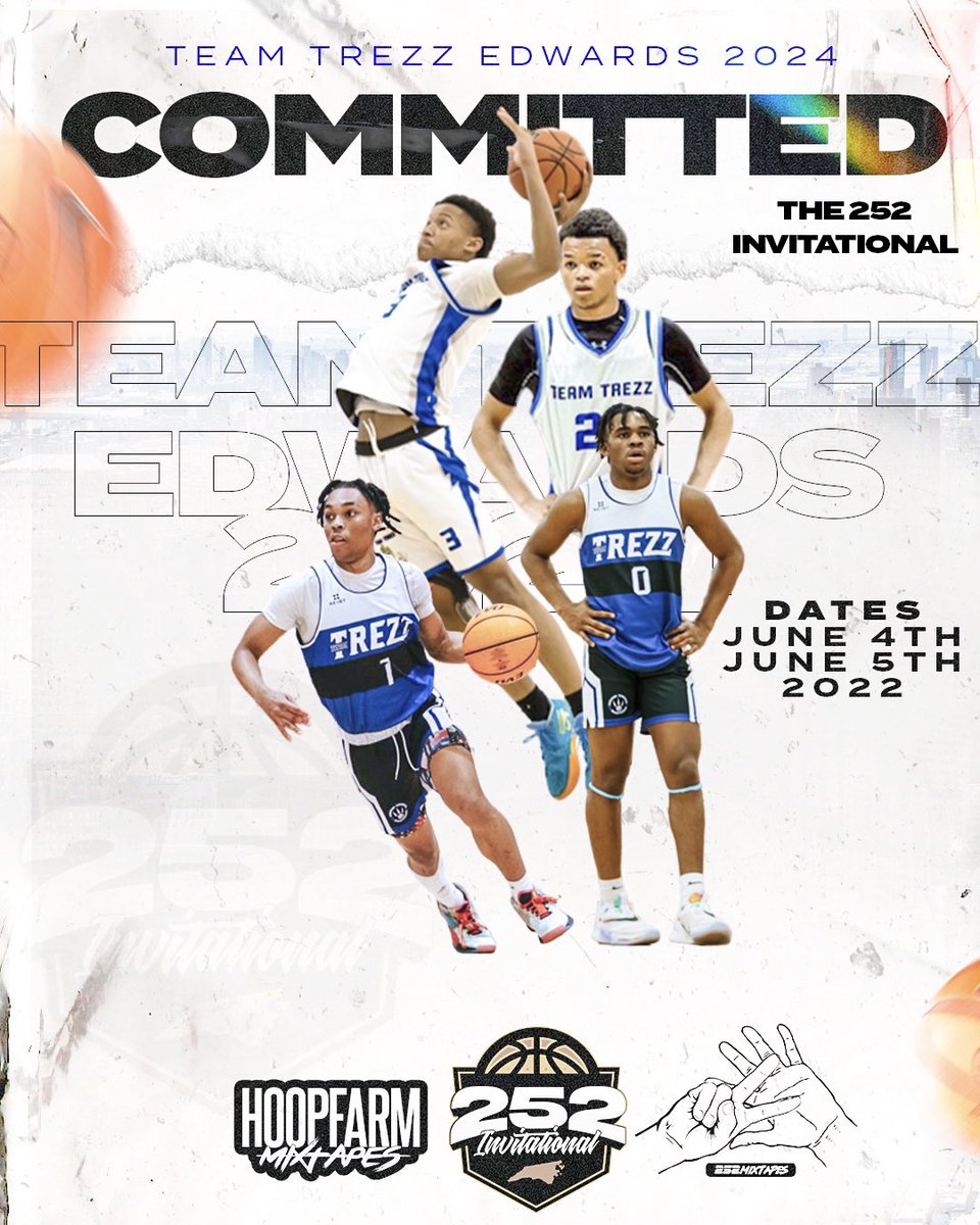 Team Trezz 2024 (@CoachRod_Trezz) is COMMITTED to the #252Invitational presented by <a href="/Hoopfarm/">Tre (Hoopfarm Mixtapez)</a> &amp; <a href="/252Mixtapes/">252Mixtapes</a>. <a href="/TeamTrezz_RM/">Team Trezz</a>