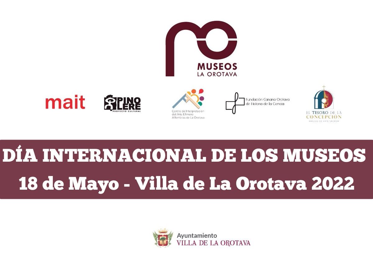 Visit_LaOrotava's tweet photo. 🏛️ Nuevo catálogo sobre los Museos de La Orotava en su Día Internacional. Información significativa de estos espacios Culturales y Patrimoniales.

Más info en https://t.co/GdfC7PjyUx

#LaOrotava #Museos #DíaInternacional #CittaSlow #Tenerife ♻️🐌

ℹ https://t.co/Rz0bPTOweC https://t.co/l517O1Hers