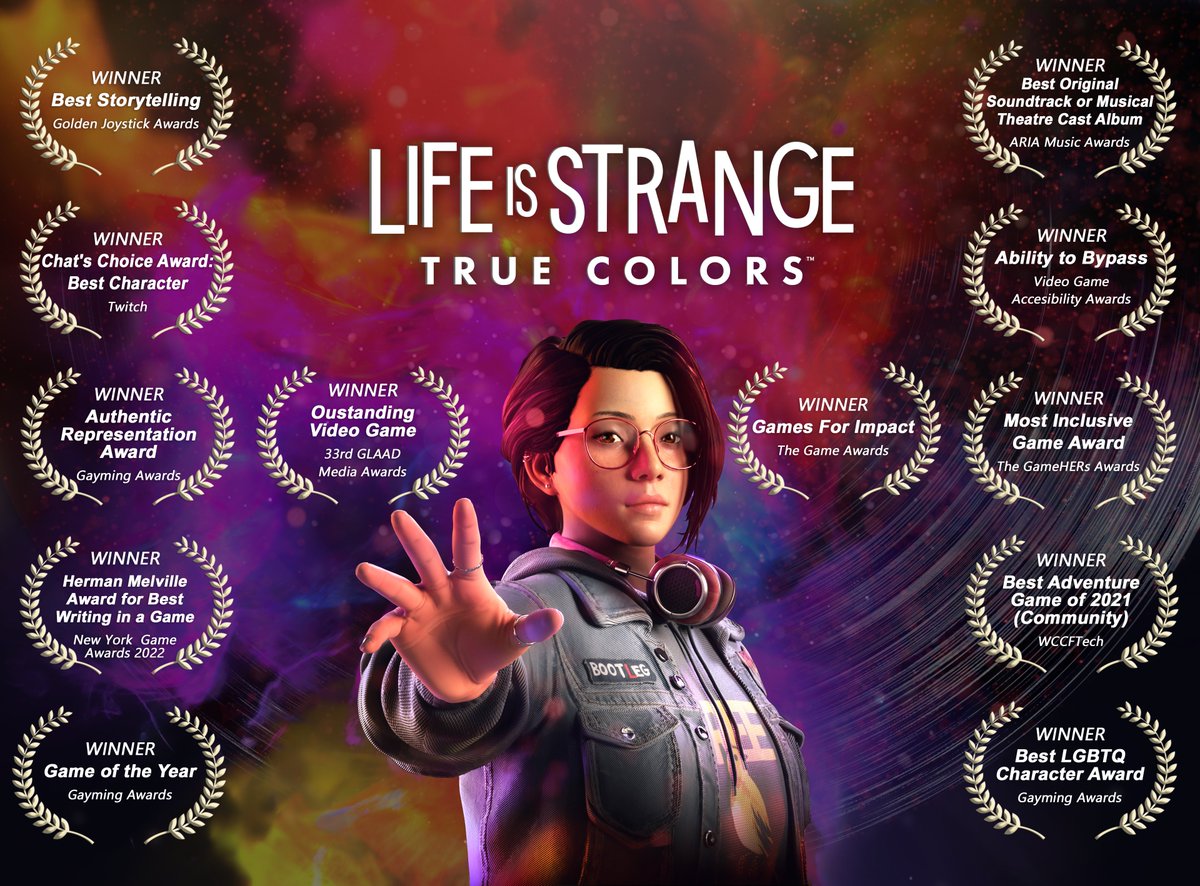 Deck Nine Games on X: As award season comes to an end, we want to share  the wonderful recognition @LifeisStrange True Colors has received, along  with the honor to be nominated for
