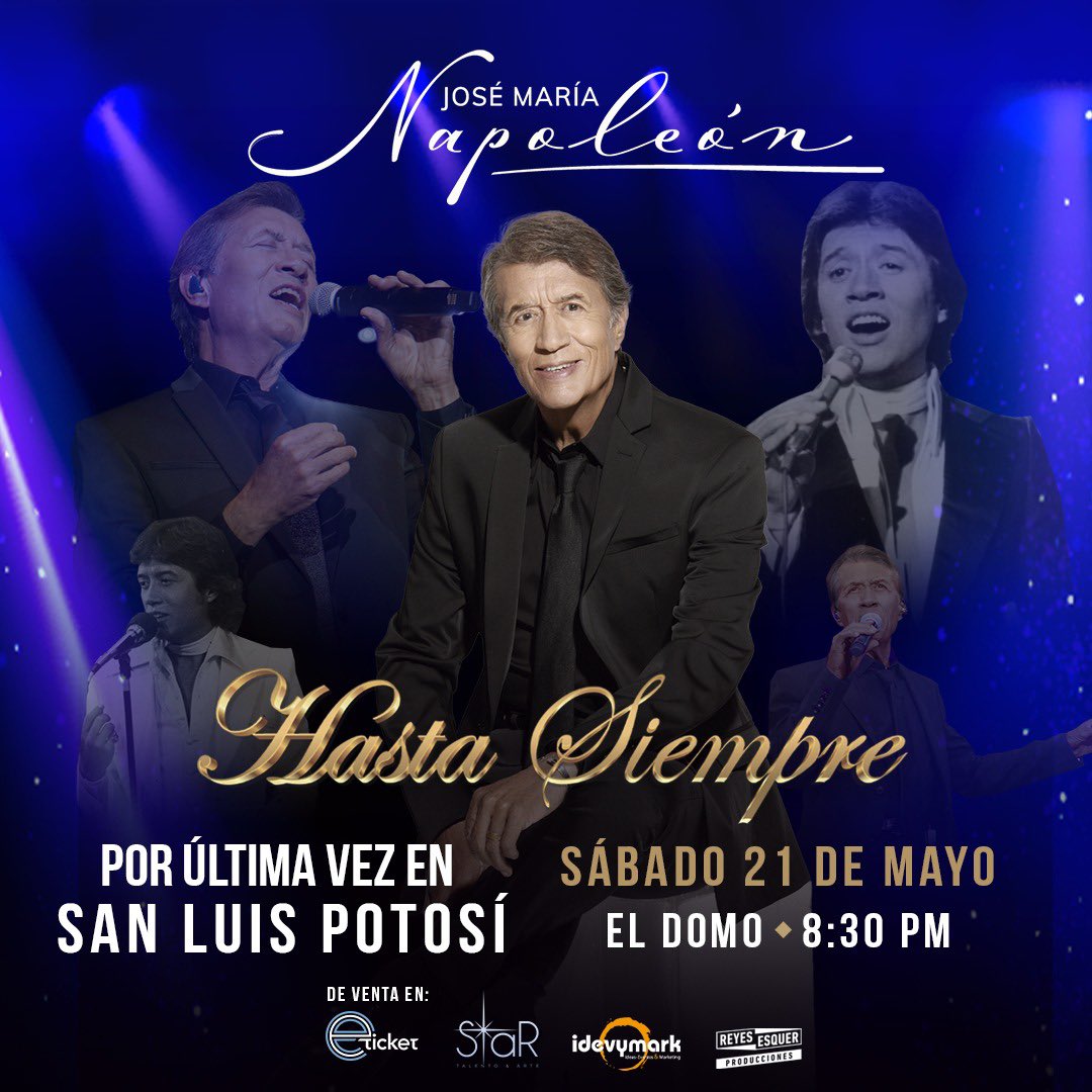 Cantaré por última vez en #LeónGto este viernes 20 de Mayo y el sábado 21 en #SanLuisPotosí. ¡Les invito a que me acompañen! 🎫 <a href="/eticket/">ETICKET</a> 

Ayúdenme a correr la voz y que nadie falte. ❤️😊 <a href="/_CarlosRivera/">Carlos Rivera</a> <a href="/CarlosLoret/">Carlos Loret de Mola</a>