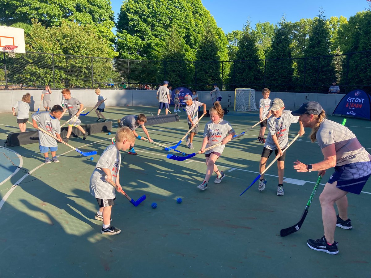 They might be new hockey players, but they play like pros! 
100 participants graduated the Get Out And Learn program 
presented by <a href="/Safelite/">Safelite</a>.

Need more street hockey? <a href="/CityofUA/">City of Upper Arlington</a> and 
<a href="/GrandviewOhio/">Grandview Heights, OH</a> are running classes starting 6/7! Learn more at bluejackets.com/skillsanddrills
