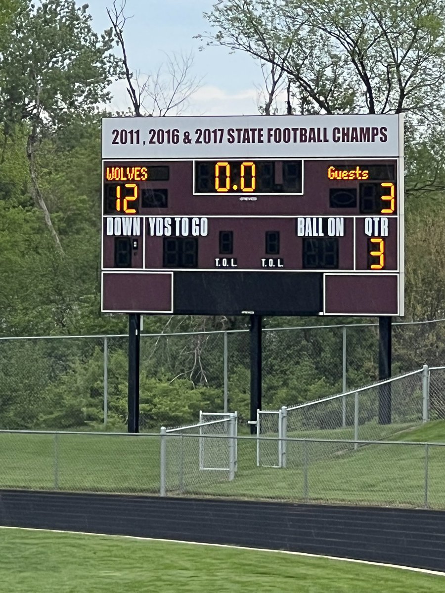 PR v CLS 12-3 end of 3rd Q <a href="/PrhsBoosters/">PRHS Athletic News</a> <a href="/PrairieRidgeHS/">Prairie Ridge H.S.</a>