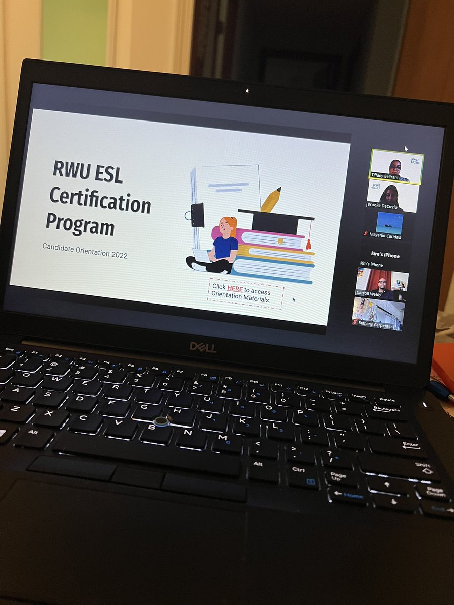 First Orientation for 2022-2023 ESL Cert Program is in the books! Excited for the next round to join our program!!! <a href="/BeltramTiffany/">Tiffany Beltram</a> @rwuuc