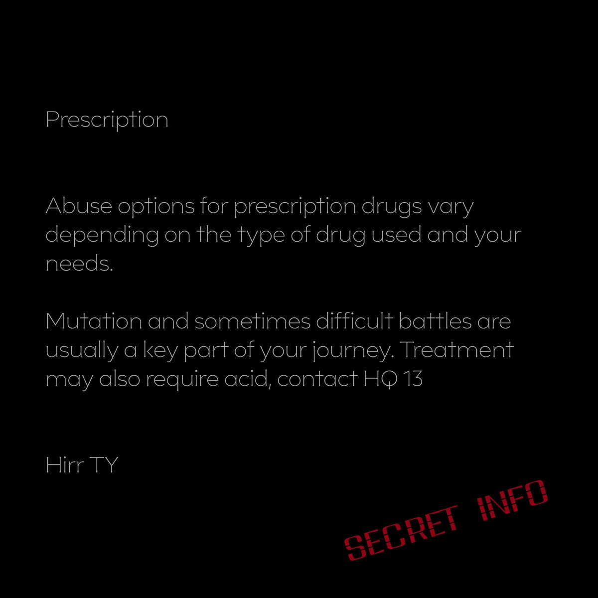 A note from them lab #387