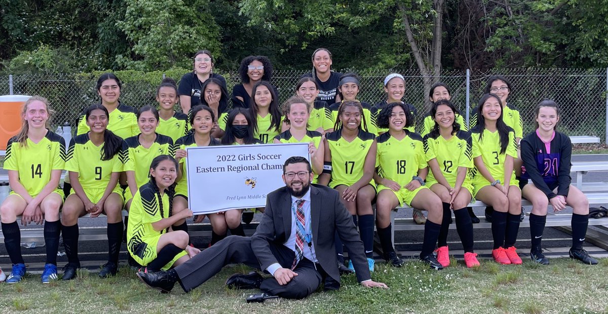 For the FIRST TIME in school history, your Fred Lynn girls soccer team are THE Eastern Regional Champs! #FLHornets