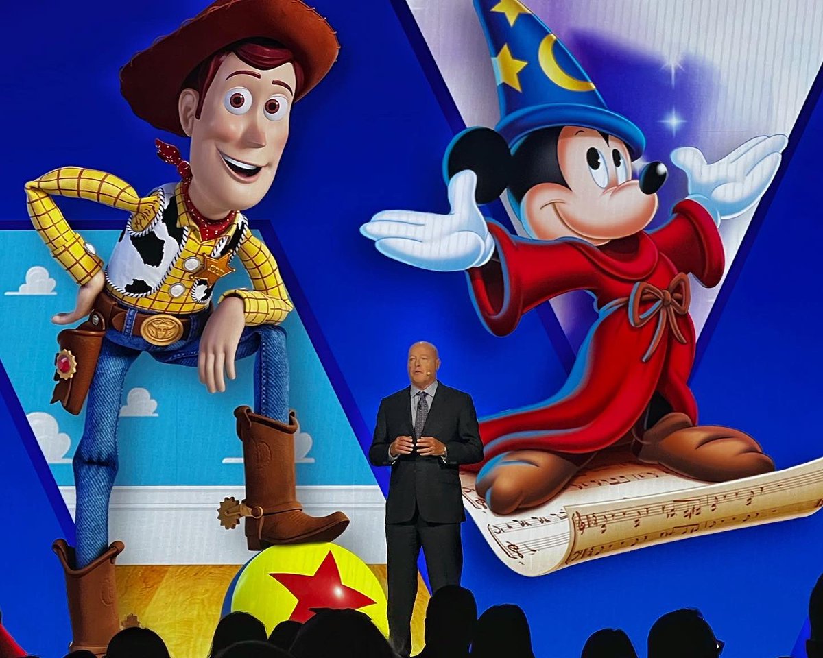 aaron's tweet photo. The creative brilliance and the unrivaled reach machine of the @WaltDisneyCo was on full display today during our Upfront presentation. Absolutely incredible job by Bob Chapek, Kareem Daniel, @ritaferro, and all of our creative executives. #DisneyUnrivaled https://t.co/wyt7mYgCgn
