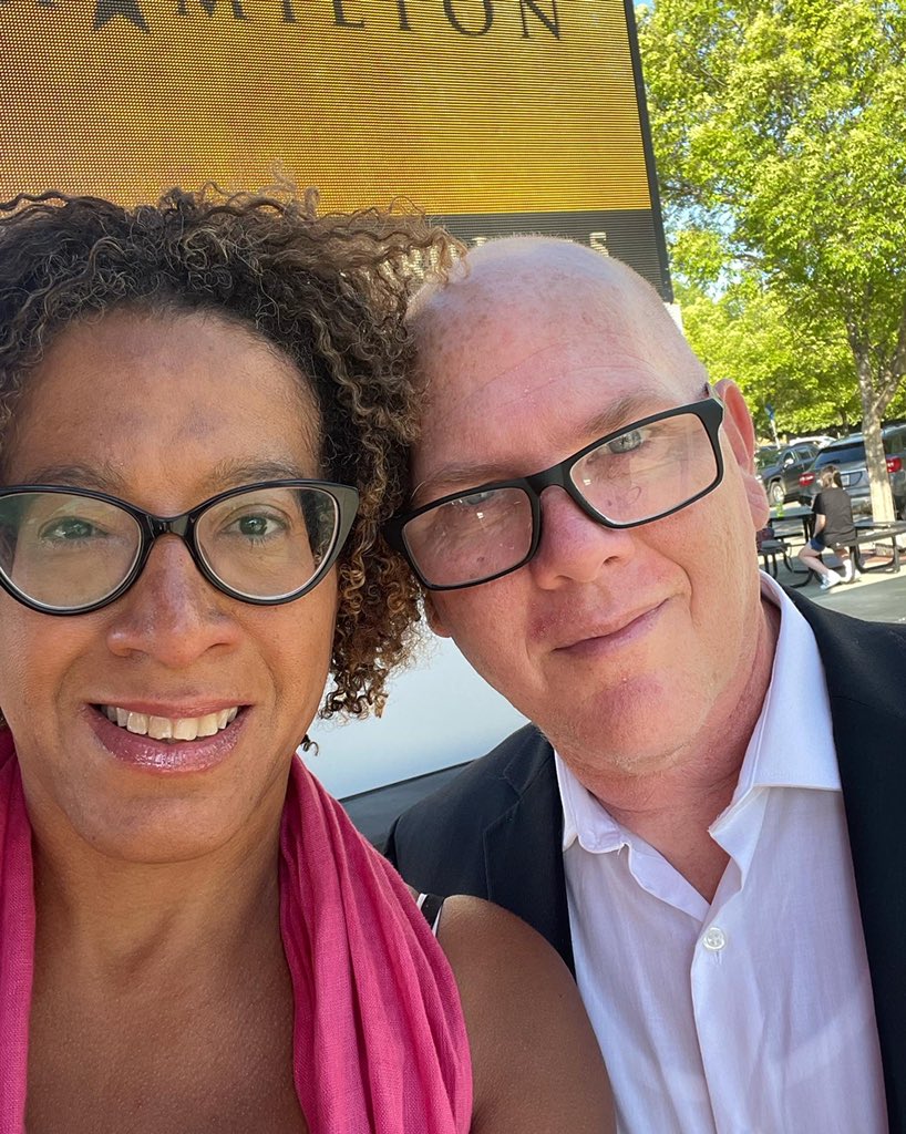 TinaShermanNC's tweet photo. 19 years! 
 
Now this is the way to wrap the day celebrating our 19th wedding anniversary - opening night of Hamilton at @DPAC.  #happyanniversarytous #intheroomwhereithappens #hamfan https://t.co/qcFbT9HdzM