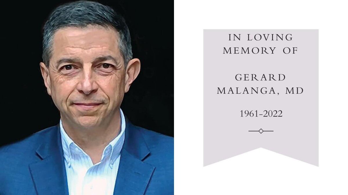 Today, our beloved Dr. Gerard Malanga was laid to rest.  Dr. Malanga selflessly dedicated his life to his mission of helping his patients, raising his residents, fellows, and peers to a higher level, and being a father, husband, and grandfather.