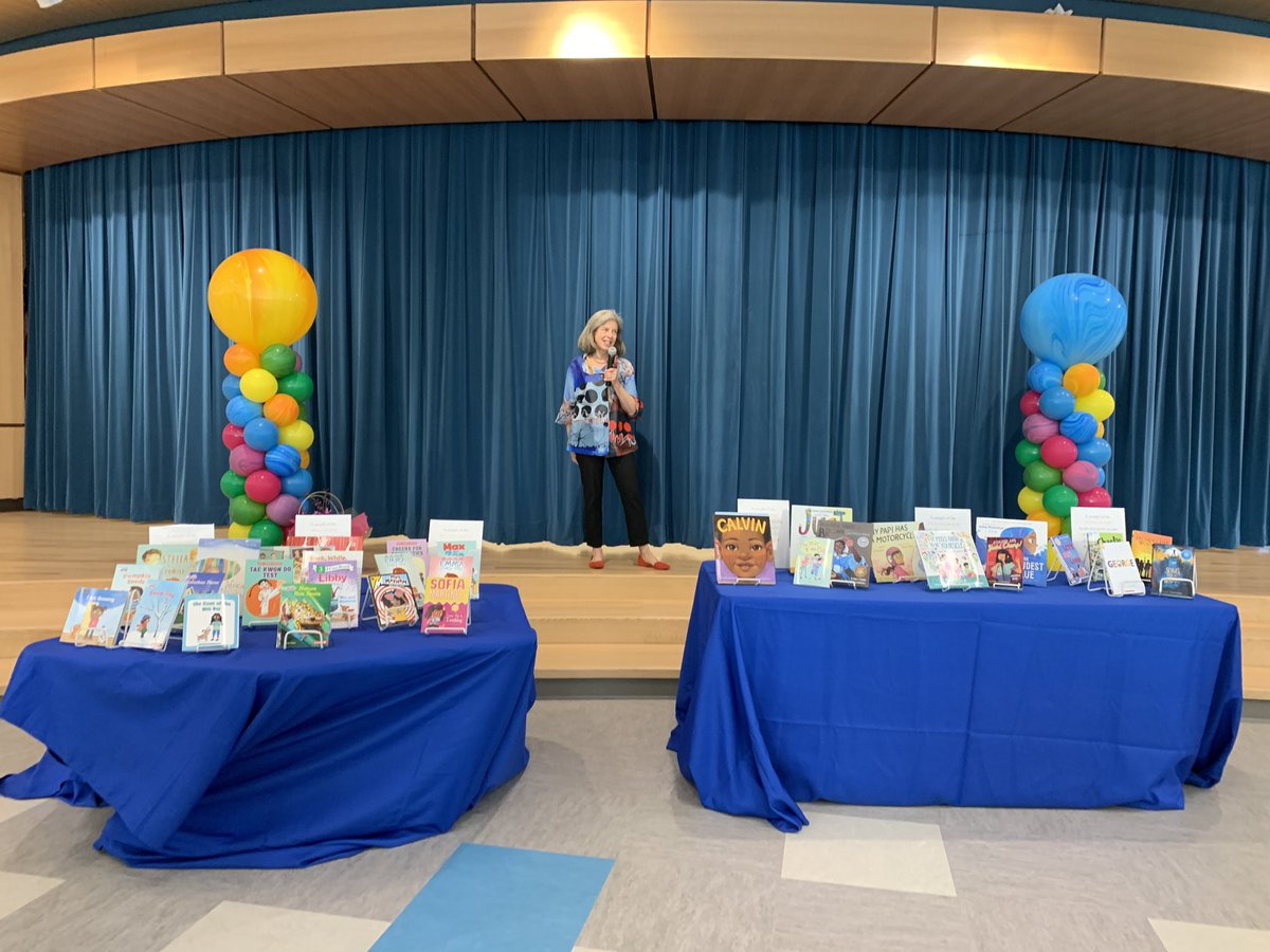 What a special night, <a href="/lplipsitz/">Louise Lipsitz</a> returned to <a href="/SchoolHastings/">Maria Hastings School</a> to reveal the new Louise Lipsitz book collection for diversity, equity and inclusion! Thank you for the gift and Hastings was so lucky to have you!