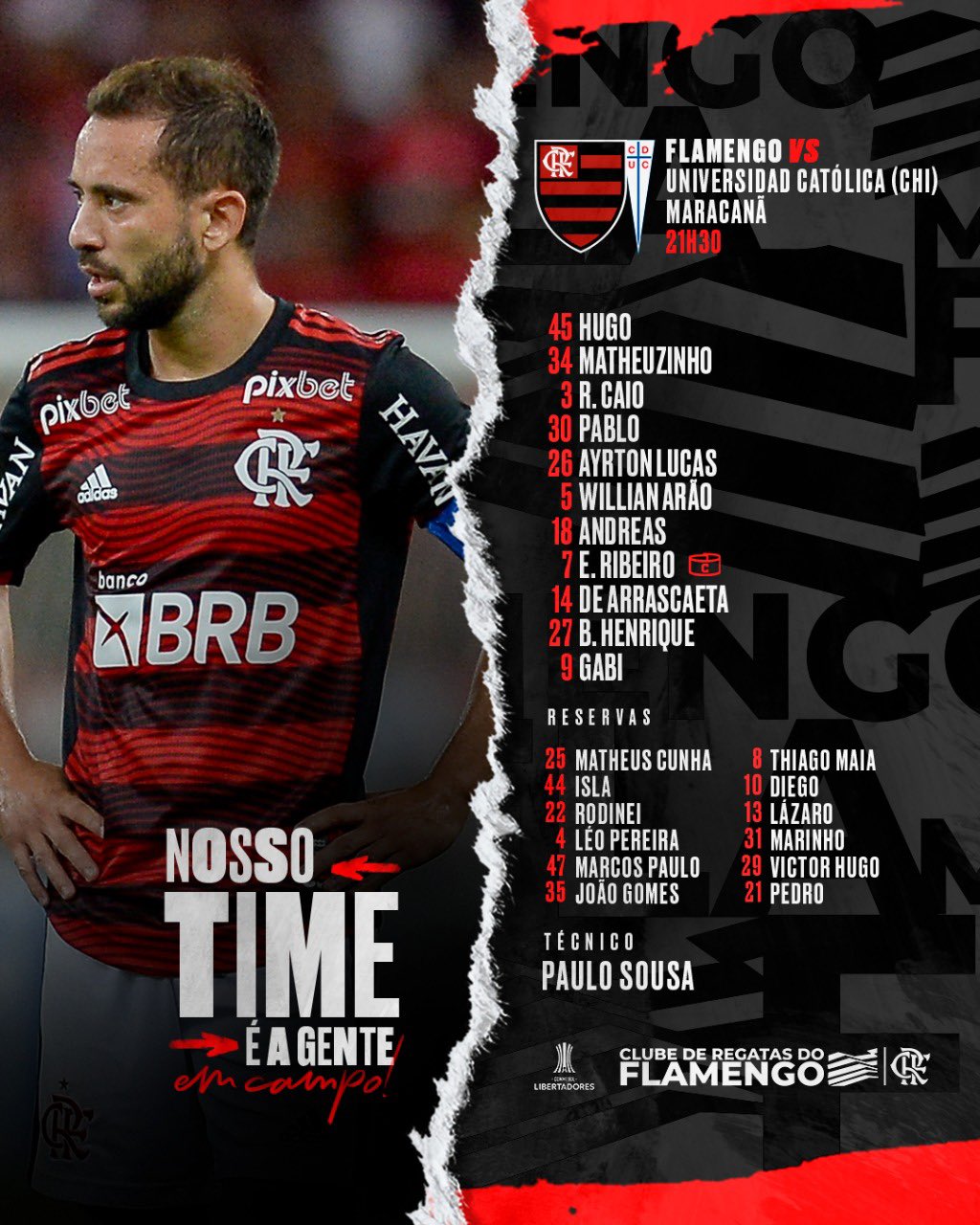 Nosso Time é a Gente em - Clube de Regatas do Flamengo