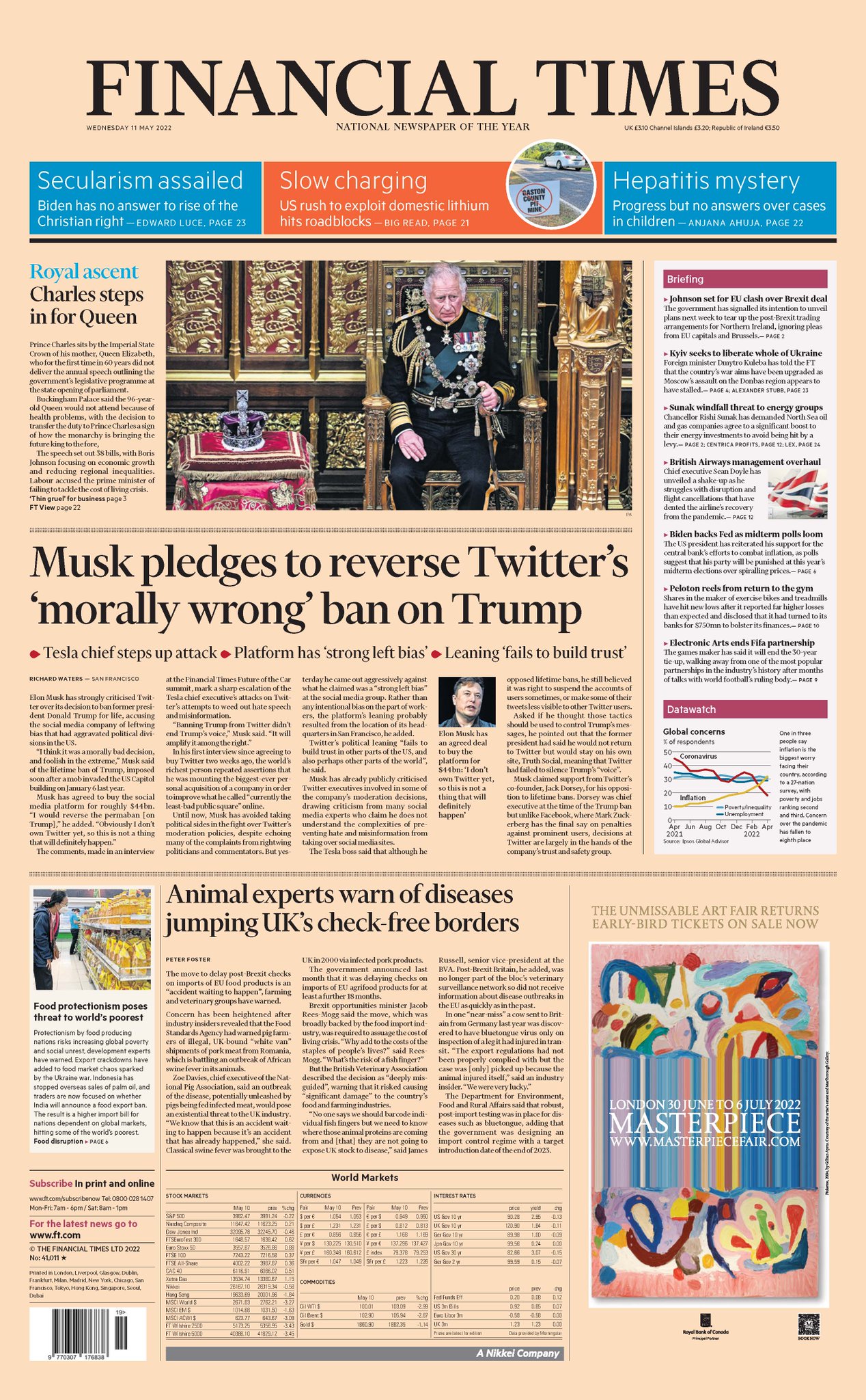 Financial Times on Twitter: "Just published: front page of the ...