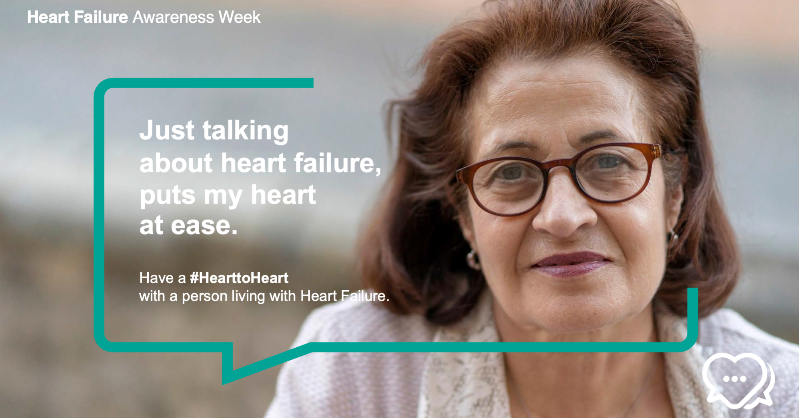 CroiHeartStroke's tweet photo. Take time this #HeartFailureAwarenessWeek to understand #HeartFailure and connect with a person living with heart failure. Millions of people worldwide are living with the condition but with the right medication and lifestyle, it can be controlled. Learn more ⬇️ #HearttoHeart