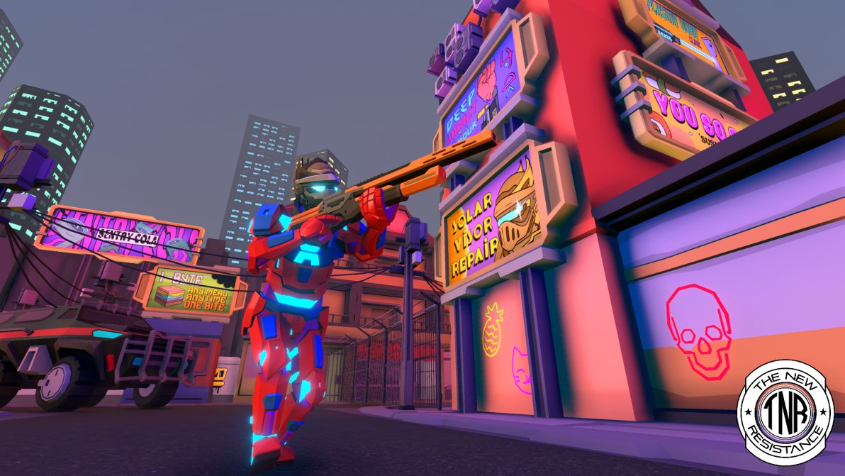 TNR_NFT_GAME's tweet photo. 🔥ANOTHER GREAT DAY!🔥 

✅Finished v1 of new AI
✅Added landing particle effect for player.
✅Fixed network issues with bullet trail spawning.
✅Started adding spatial audio to the new map.
✅More new posters created for maps.
✅Refined light probes in PvP scene
✅&amp; More https://t.co/wCzVOz0VY3