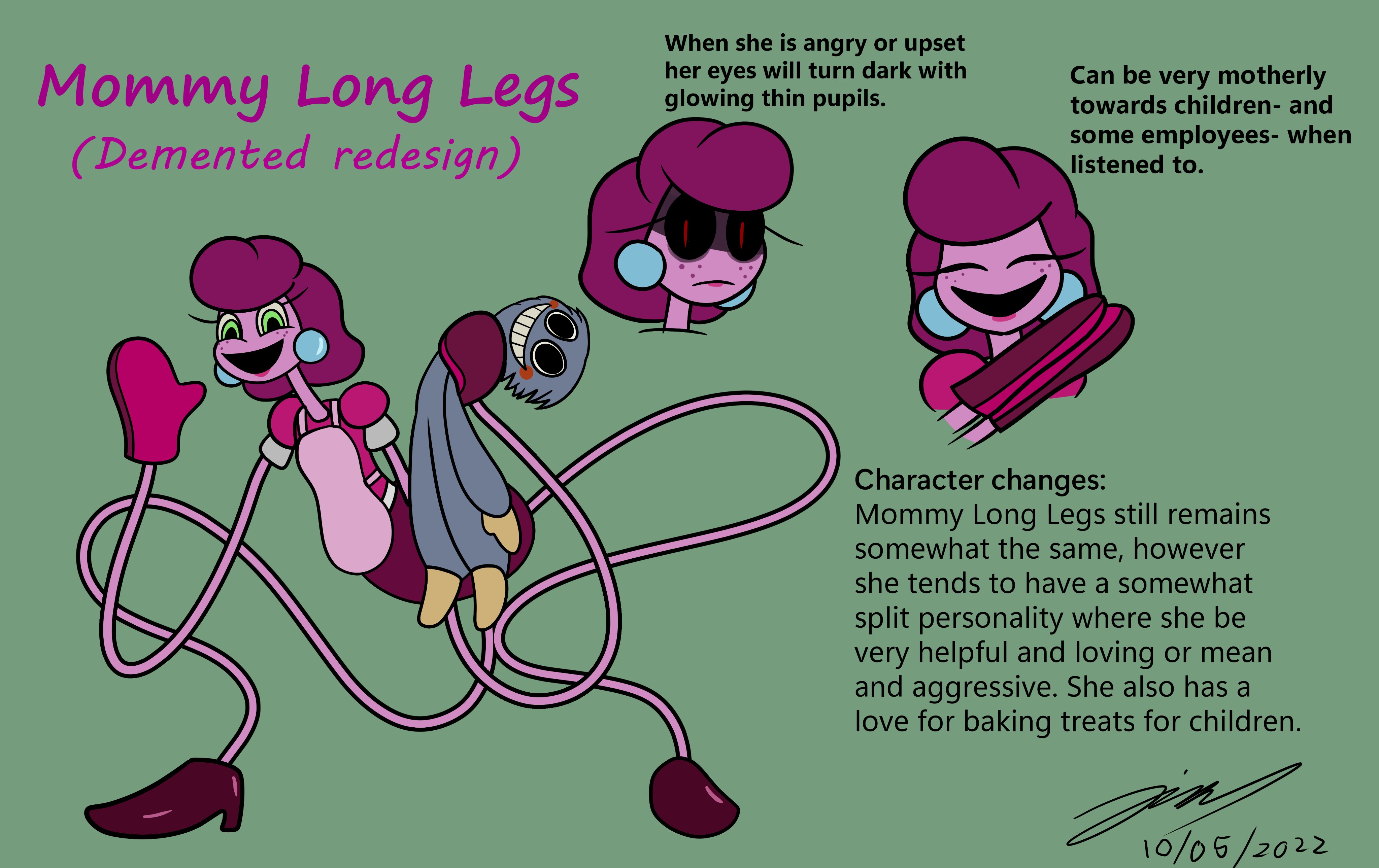 Mommy long legs redesign i found : r/PoppyPlaytime