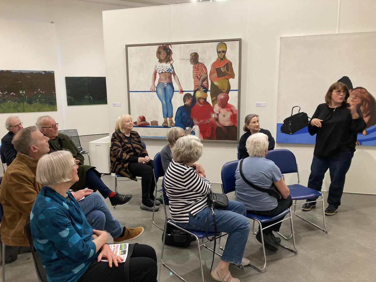 ArtFriendsMerseyside enjoy a wonderful tour at Kirkby Art Gallery ⁦<a href="/galleriesmuseum/">Kirkby Gallery & Prescot Museum</a>⁩ featuring Liverpool Artists Adrian Henri, Maurice Cockerill, John Baum &amp; Sam  Walsh. Well done Knowsley Council in it’s year of culture.