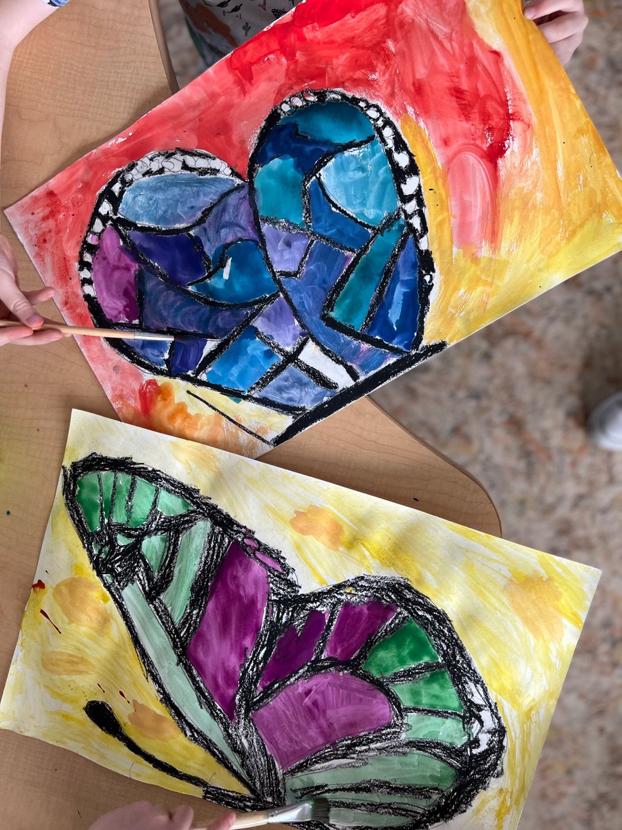 Today in Art Club✨ we finished our Butterflies 🦋