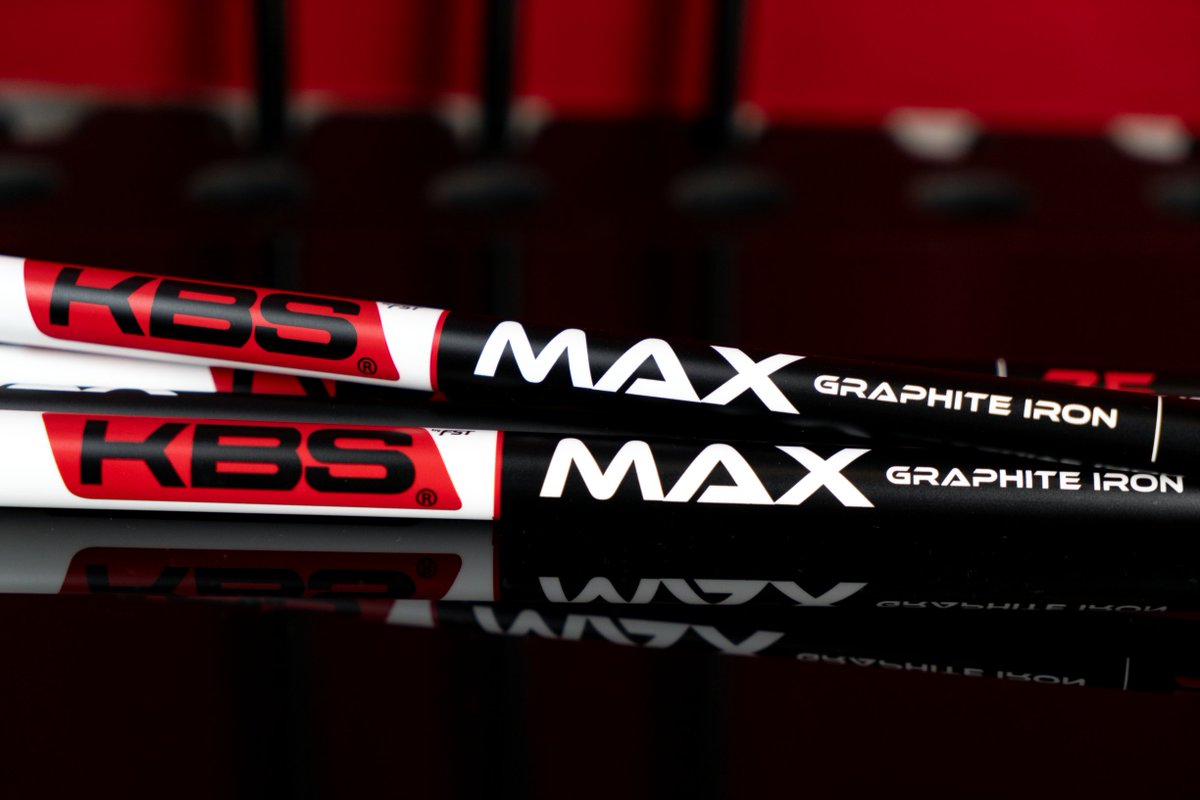 KBSGolfShafts's tweet photo. A graphite option made for the masses. The KBS MAX Graphite Iron is the perfect game improvement iron shaft for those seeking to get the ball in the air and maximizing distance and spin. Learn more at https://t.co/DuOv7uiNd5 #MAXOutYourGame #lookfortheredlabel https://t.co/hookzavcWI