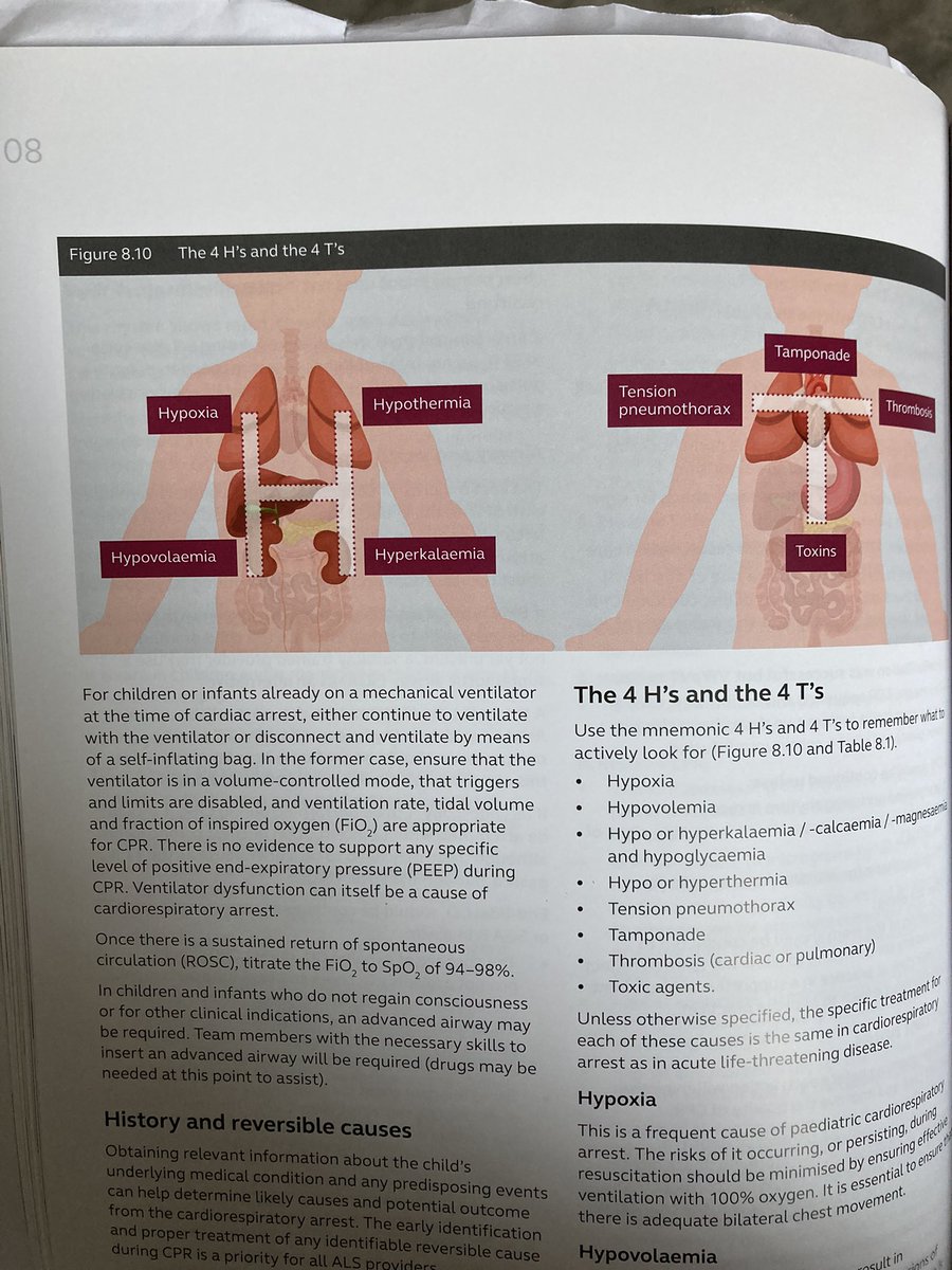 EmergencyNurs's tweet image. Excellent way of remembering the 4 H’s and the 4 T’s 😍 #EPALS #learning #Nursing