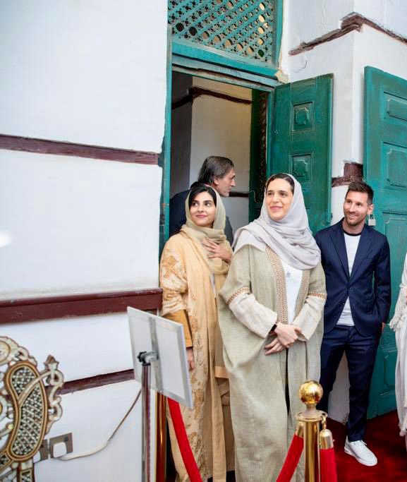 hmalsaud1's tweet photo. Earlier today, I had a great time showing Messi and his friends around historic #Jeddah! I’m glad that he was mesmerized by its essence, heritage and beauty. 

I look forward to welcoming him, his family and friends again very soon! https://t.co/nWp9LhRGEX