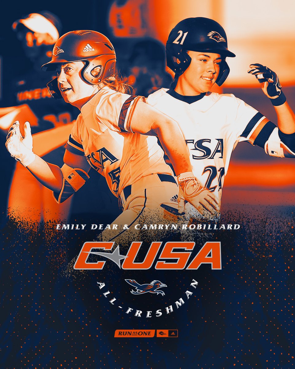 UTSASoftball's tweet photo. 𝘼𝙡𝙡-𝘾𝙤𝙣𝙛𝙚𝙧𝙚𝙣𝙘𝙚 𝘼𝙘𝙘𝙤𝙡𝙖𝙙𝙚𝙨

Emily Dear ▶️ All-Freshman Team
Camryn Robillard ▶️ All-Freshman Team
Riley Grunberg ▶️ All-Conference First Team
Kat Ibarra ▶️ All-Conference First Team

https://t.co/iaRSVJJ42p

#BirdsUp 🤙 https://t.co/yTiSPLDQ4M