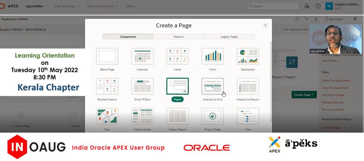 varghese0905's tweet photo. INOAUG Kerala Chapter Oracle APEX 22.1 Learning Orientation has been successfully completed for the Young APEX Developers #orclapex #oracleAPEXIndia
#oracleAPEXAPAC #inoaug @Arsasidh @varghese0905 https://t.co/GeQukKn7Hr