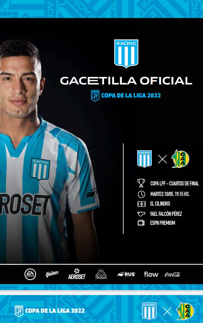 TotalmenteRC's tweet photo. #CopaLPF2022
#CuartosDeFinal
#HoyJuegaRacing

📅Mar 10/5
🏆Copa LPF 2022
🆚@clubaldosivi
🏟Pte.Perón
🗣Y.Falcón Pérez
⏰19:15
📺@ESPNArgentina Premium
📻@racing24ok

📸@RacingClub https://t.co/CLYI0bMrhh