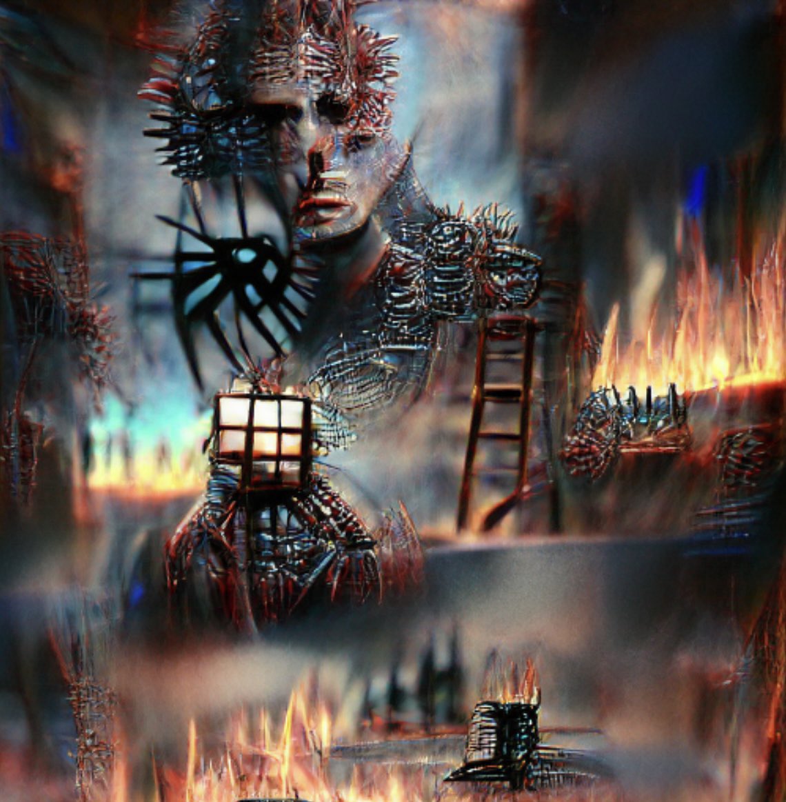 Flawwed1Art's tweet photo. The newest submission to the #PenHead project. From the man that brought u #AfraidAI #HighAI and #HighAI2. @MrCooperCNFT just makes fire a$$ Art like this while playing around. Unbelievable!!  #HighAI2 still minting!
#CNFT #nft #CardanoCommunity #cryptocurrency #CardanoADA https://t.co/BXSfWMfPuA