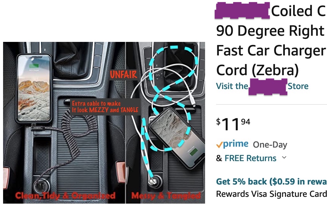 jvchuy's tweet photo. I hate this kind of dishonest advertising/comparisons.  Single cable w/straight phone Vs. 2 cables (one that only adds clutter) and a skew phone just to add to the Messiness https://t.co/9klUskKclN